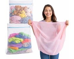 2 x XXL Premium Wasnet, 60 x 90 cm, Groot, Net Voor Wasmachine, Waszak In Verschillende Maten, Met Ritssluiting