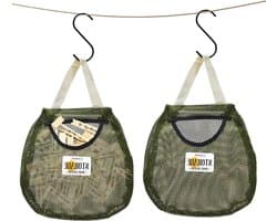 Wasknijperhouder - Peg zak - Kleding ophangen - Mesh ontwerp - 28 x 30 cm - Donkergroen