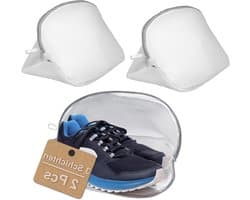 Herbruikbare Waszak voor Schoenen, 2 Stuks, Ideaal voor de Wasmachine en Reizen, Beschermt en Organiseert Schoenen