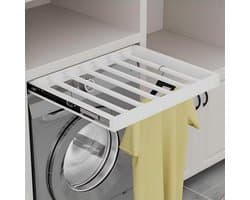 Uittrekbaar Wasrek voor Boven Wasmachine - Ruimtebesparend Draagbaar Droogrek