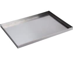 Lekbak Roestvrij Staal - Opvangbak Wasmachine - Voorkomt Waterschade - Gelaste Hoeken - 60x120x4cm - Zilver