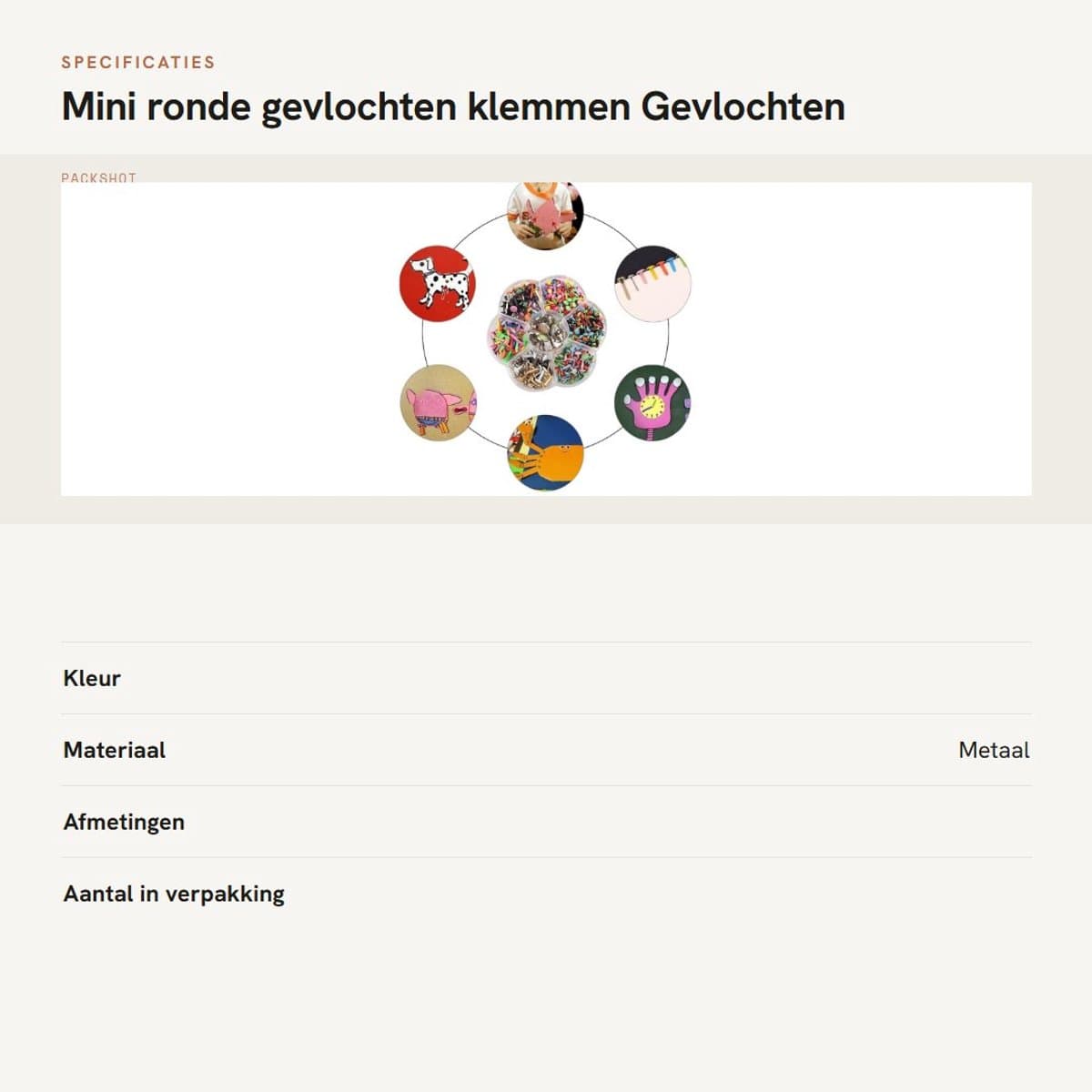 Dailygoods- Patroonklemmen 100 stuks - Mini Ronde Klemmen - Bevestigingsset - Kleurrijke Sluitklemmen - Lichtgewicht Metaal - Voor Knutselen/Scrapbooking - Brads — afbeelding 1