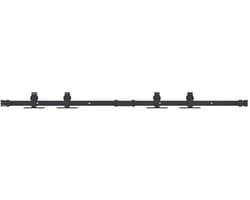 vidaXL - Ophangset - voor - schuifdeur - 122 - cm - koolstofstaal — afbeelding 1