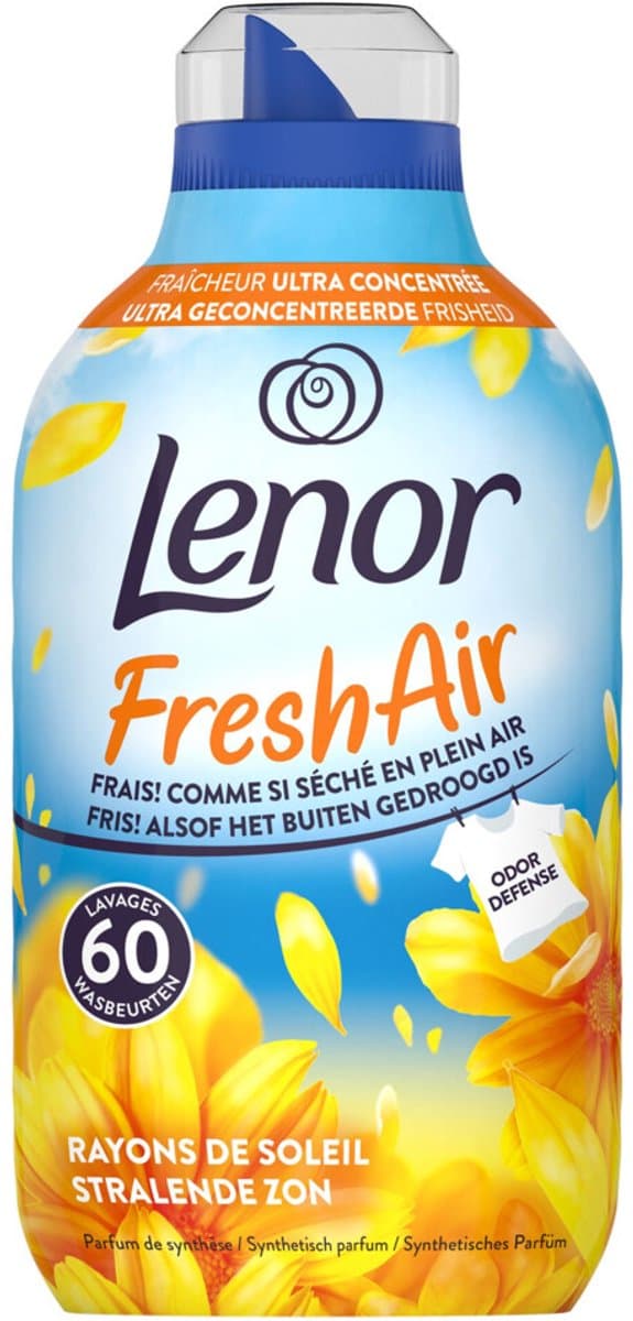 Lenor Wasverzachter Fresh Air Zonnestralen 60 Wasbeurten - 840 ml — afbeelding 1