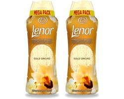 2 x Lenor – Geurparels – Gouden Orchidee – 570 g - Voordeelverpakking - 2 stuks