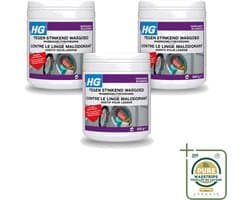 3 x HG - Wasruimte - Tegen Stinkend Wasgoed - Wasmiddeltoevoeging - 500 g - Wasstrips - Wasmiddel Tegen Stank - Stinkend Wasgoed - Wasmiddel Toevoeging - Stankmoleculen Verwijderen - Fris Wasgoed
