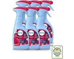 6 x Febreze – Textielspray – Robijn Jasmijn – 500 ml - Wasstrips - Textielverfrisser - Textielgeur - Geurverwijdering - Jasmijngeur - Robijngeur