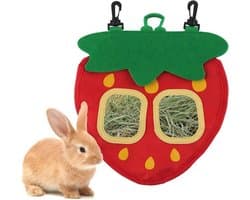Hooi- en snackvoederzak voor kleine dieren - Automatische dispenser voor konijnen en cavia's