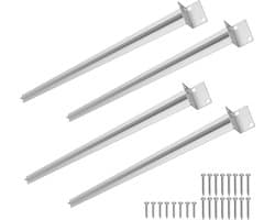ACXIN Grondanker voor houten palen - 70 cm - 4 stuks - Verzinkt