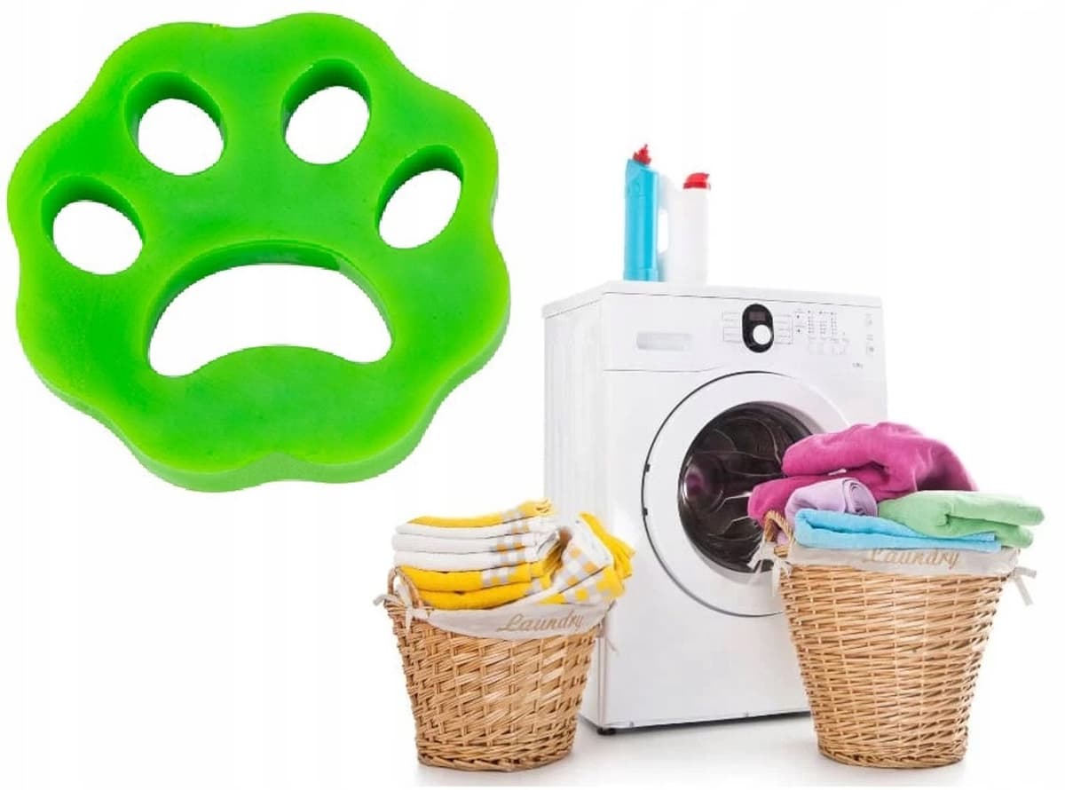 Herbruikbare Pluisvanger voor Wasmachine & Droger - Groen — afbeelding 1