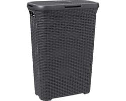 Curver Style Wasmand met Deksel - 40L - Antraciet — afbeelding 1