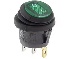 KCD1- Waterdichte ronde tuimelschakelaar 25 mm SPST 250V