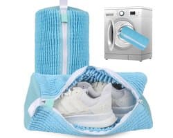 Schoenwaszak voor Wasmachine - 2 Stuks Waszak voor Wasdroger & Wasmachine - Herbruikbare Reinigingshoes voor Sneakers - 360° Diepe Reiniging Geschikt voor Alle Schoenen - Met Zelfsluitende Rits