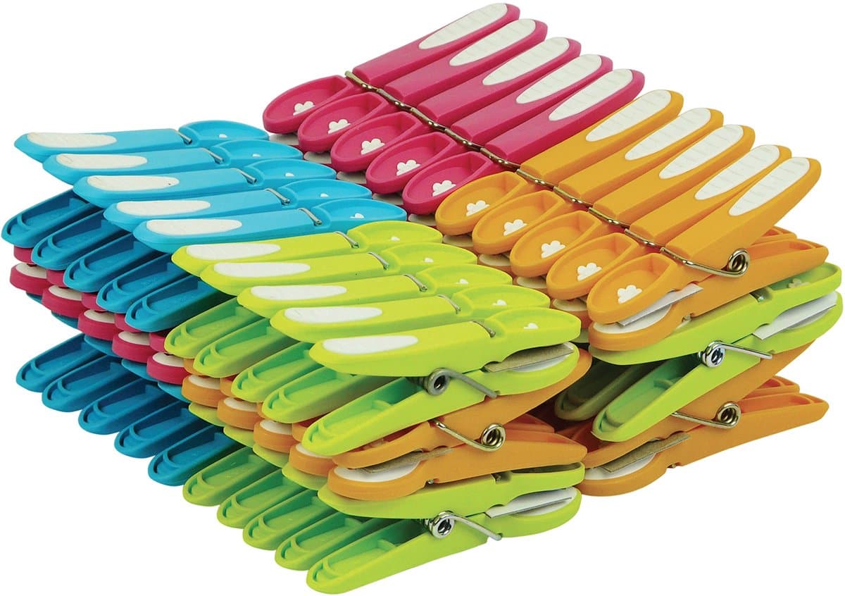 Ibenzoa® 60 Stuks Antislip Wasknijpers in Verschillende Kleuren voor Optimale Grip — afbeelding 1