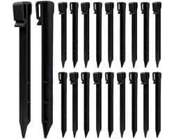 Omgoods - Set van 20 Plastic Grondankers voor Tuin en Tent