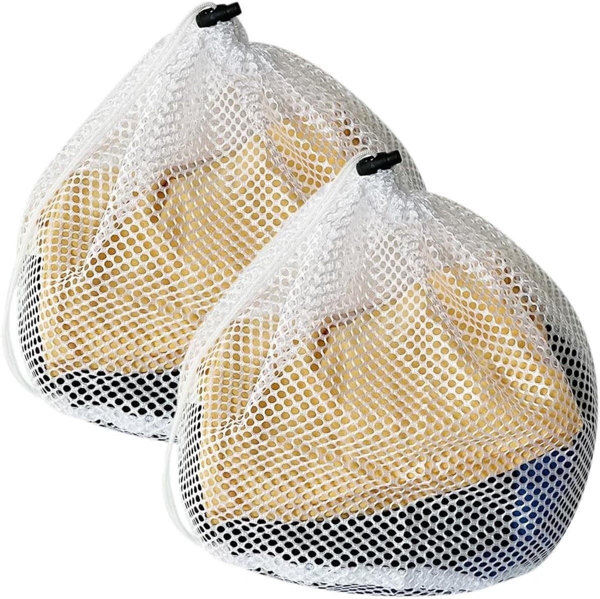 Mesh Waszak - Rood - 30 x 40 cm - Draagbare Waszak met Trekkoord - Voor Kleding en Beddengoed — afbeelding 1
