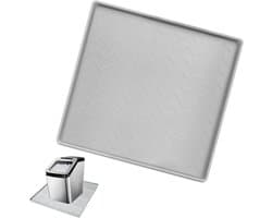 Lekbak Airco - Opvangbak Water - Apparaat Beschermen - Verhoogde Rand - 56x56x2cm - Grijs