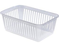 SnelShoppen - Whitefurze Opbergmand, Kleurloos, 30 cm - Ideaal voor Slaapkamer, Thuis, Kantoor - Gemakkelijk Schoonmaken - Multifunctionele Mand