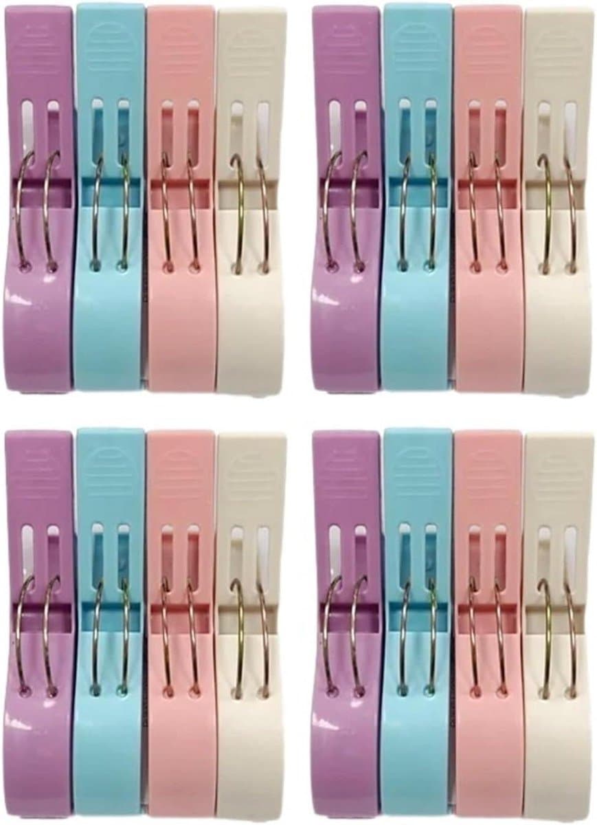 Wasknijpers - Kledingclips Ophangclips - Kleding Drogen - Windbestendig Ontwerp - 16 stuks - Color2 — afbeelding 1