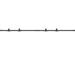 vidaXL - Ophangset - voor - schuifdeur - 200 - cm - koolstofstaal