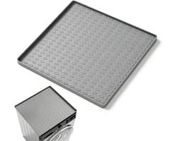 Waterdichte antislip vloermat 60 x 60 cm voor koelkast, wasmachine en gootsteen, siliconen lekbak voor huishoudelijke apparaten