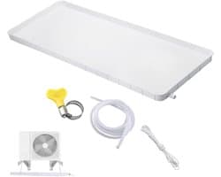 Opvangbak Wasmachines - Afvoerpan Apparaten - Vocht Opvangen - Eenvoudige Installatie - 36 x 17.7 Inch - Wit