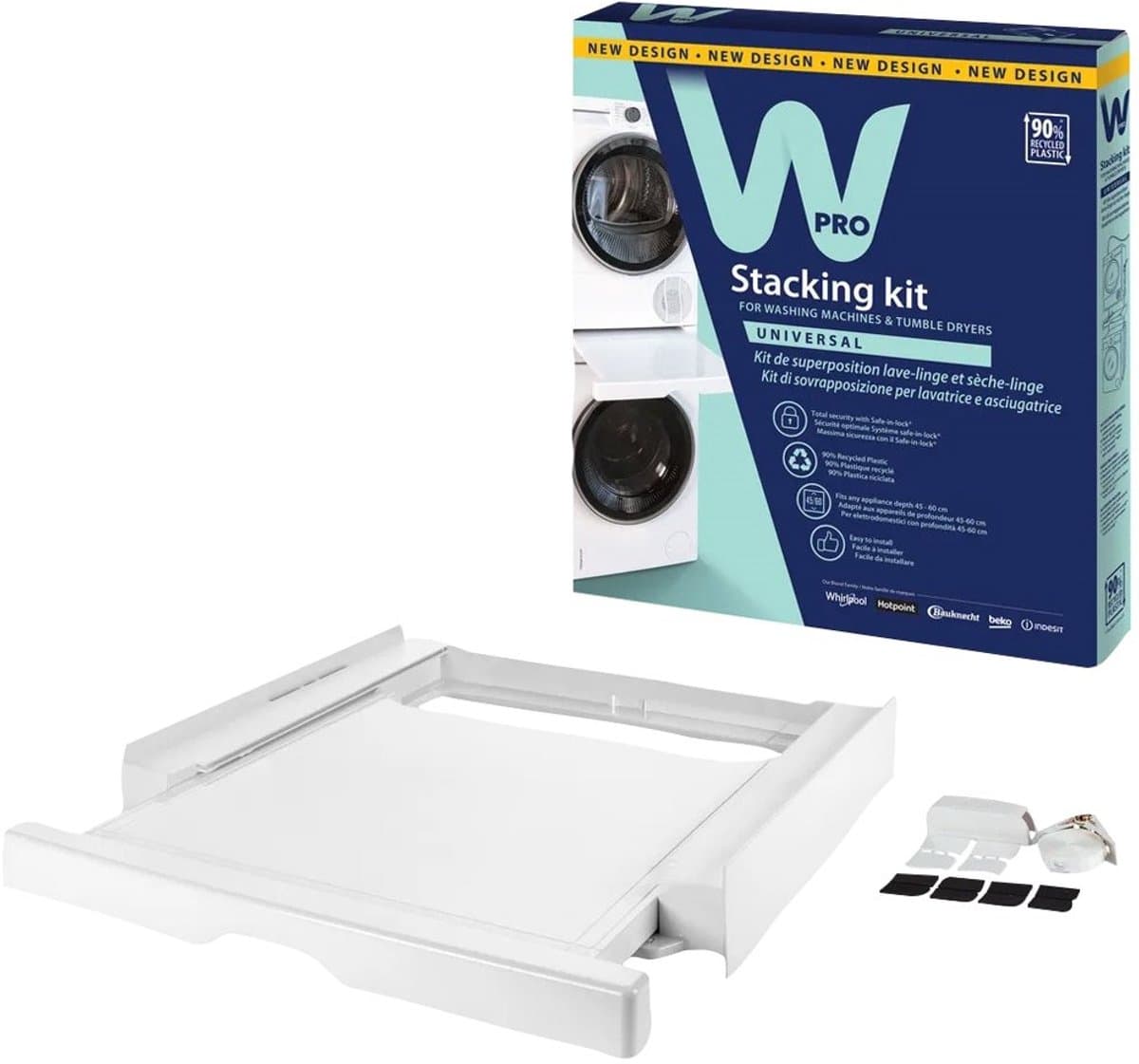 WPRO - SKN101 Universele tussenkader / stapelkit met lade en safe-in-lock syst - C00974793 — afbeelding 1