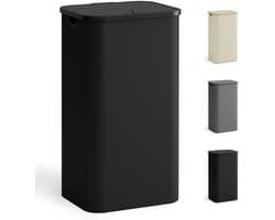 Dailygoods- Wasmand met Deksel 100 Liter - Wasmand 3 Vakken - Wassorteerder - Opvouwbaar - Lichtgewicht - Hoogwaardige Materialen - Wascontainer