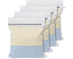 Set van 4 robuuste wasnetten voor wasmachine met verborgen ritssluitingen, ideaal voor overhemden, beha's en babykleding (30 x 40 cm)