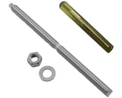 Ankerstang M12 - Metaalanker Boutanker - Doorsteekinstallaties - A4 Roestvrij Staal - 220mm Lengte