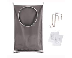 Dailygoods- Wasmand met deksel - Wasmand 3 vakken - Ruimtebesparend - Opvouwbaar - Roestvrij staal - 77 x 50 cm - Waszak