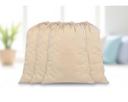 Maison Elara Extra Grote Heavy Duty Waszakken - 100% Katoen - 71x91 cm - Natuurlijke Kleur