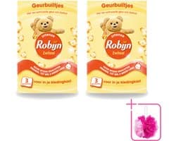 2 x Robijn - Zwitsal - Geurbuiltjes - Zachte Babygeur - Hypoallergeen - 3 Geurbuiltjes - Bulkverpakking - Zwitsal geur - Geurbuiltjes