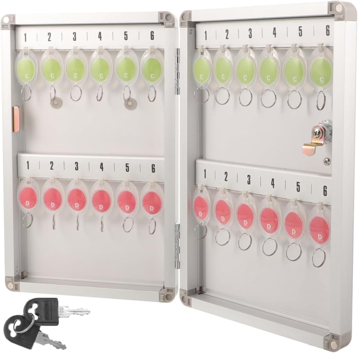 1set Sleutelbeheerdoos Met Slot Wandmontage Sleutelkast Van Duurzaam Elegante Sleutelopslag Voor Thuis Kantoor Organiseer Sleutels Eenvoudig — afbeelding 1