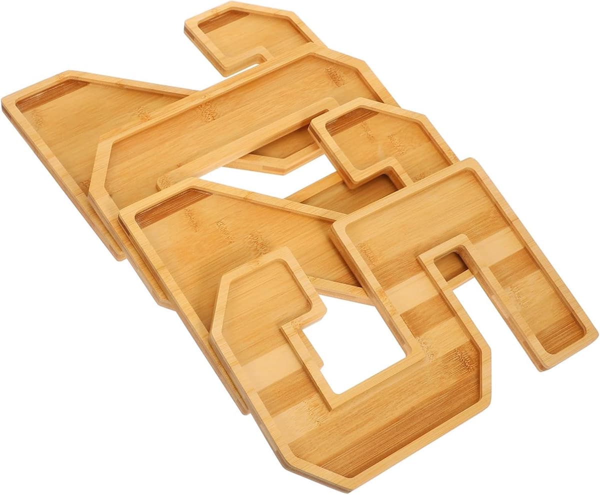 1set Grote Charcuterie Tray Met Nummer Vulbare Snackplank Voor Feestdagen Voor Romantische Avonden Gezellige Bijeenkomsten Eenvoudig Schoon Te Maken — afbeelding 1