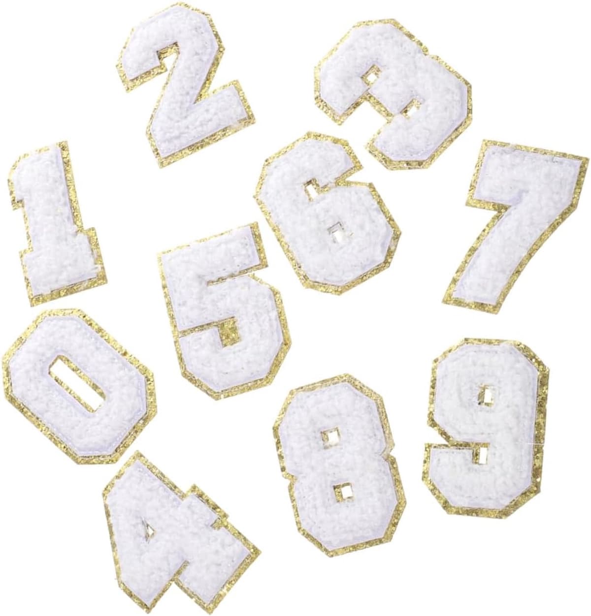 1set Verstelbare Nummer Patches Voor Kleding Wasbare Waterdichte Ijzeren Patches Voor Hoeden Kleding Gedetailleerde Borduursels — afbeelding 1