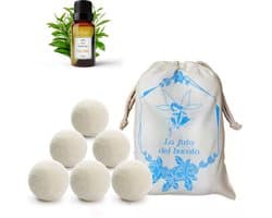Wol Droogballen - 6 Stuks met Tea Tree Essentie