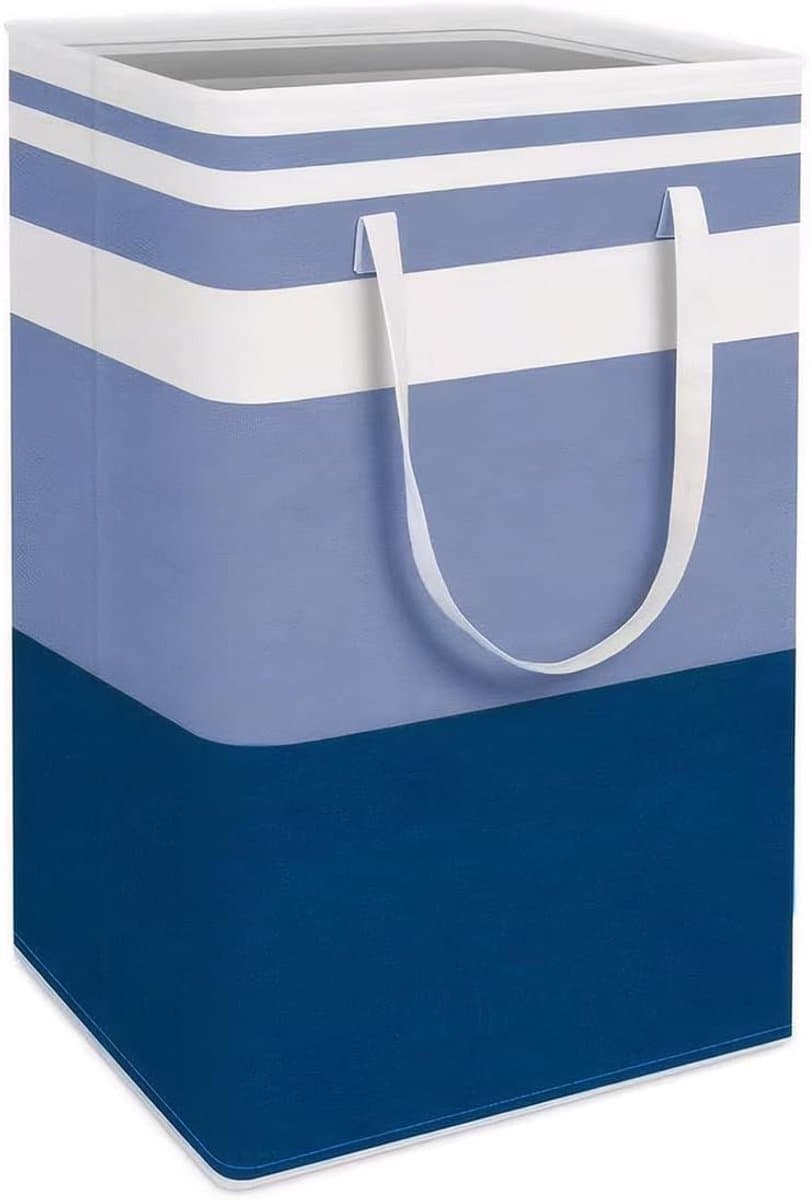 75 liter, waterdichte, opvouwbare wasverzamelaar met handvat, voor kleding, speelgoed in slaapzaal en het gezin, blauw — afbeelding 1