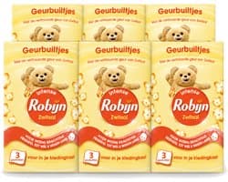 6 x Robijn - Zwitsal - Geurbuiltjes - Zachte Babygeur - Hypoallergeen - 3 Geurbuiltjes - Voordeelverpakking - 6 stuks