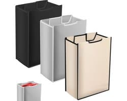 Waszak Set van 3 - Vervangingszakken voor Wasmand Trolley, Oxford Stof, Uitneembaar