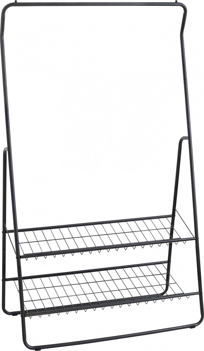Wenko Kledingrek Shiva 92 X 159 X 48 Cm Aluminium Zwart — afbeelding 1