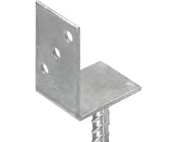 vidaXL - Grondankers - 6 - st - 8x6x30 - cm - gegalvaniseerd - staal - zilverkleurig