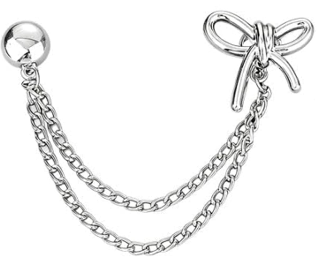 Broekclip - Broekklem - Vest ketting - Magnetische Broek & T-Shirt Kleding Clip - Kleding Gesp - Broekpijp Verkorter - Bevestigingsclip voor broekspijp - Wasknijpers - Antislip Vaste Gesp - Zilver — afbeelding 1