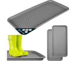 Set van 2 Schoenenlekbakken Kunststof - Opvangbak voor Natte Schoenen en Laarzen
