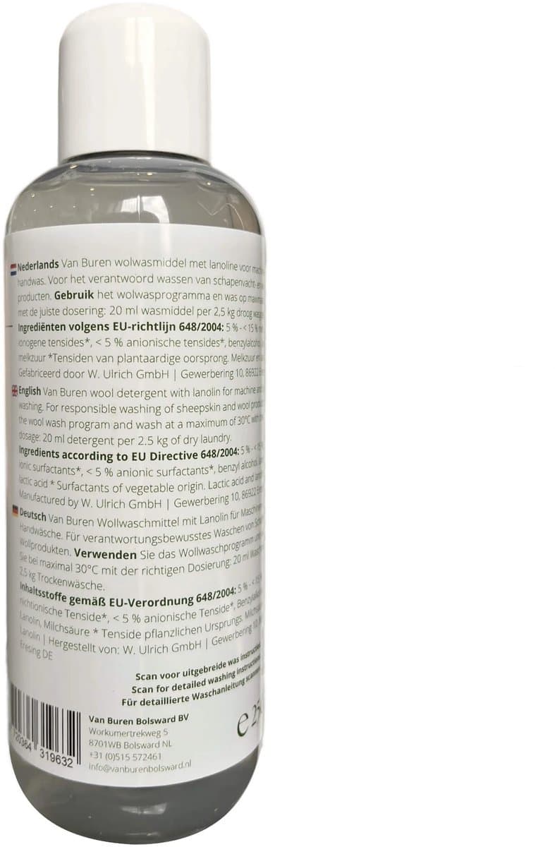 Van Buren - Wolwasmiddel met Lanoline - 250ml — afbeelding 1