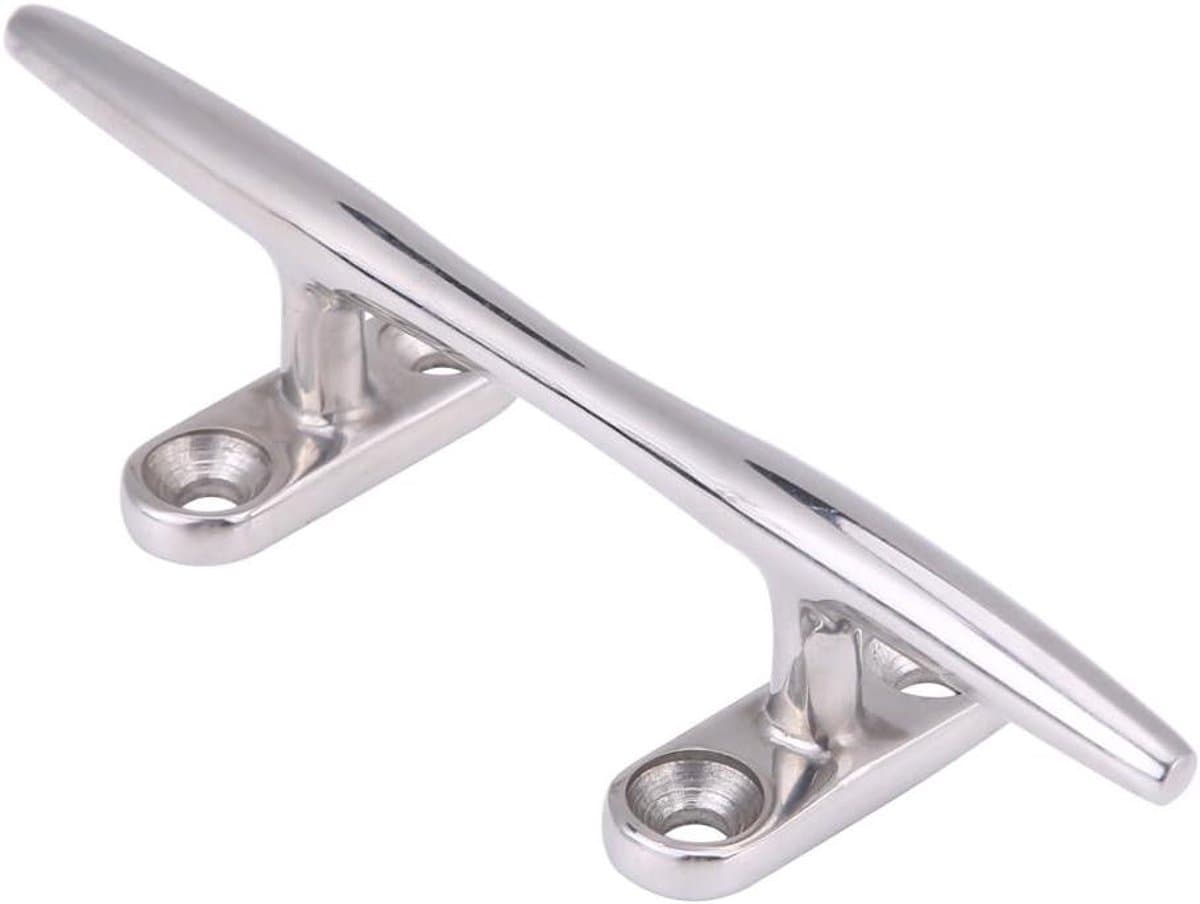 MK Stoer -Dock Cleats - Boot - Zwaar - Roestvrij staal - Jacht - 5 Inch - Geschikt voor alle soorten boten - Zilverkleurig — afbeelding 1