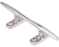 MK Stoer -Dock Cleats - Boot - Zwaar - Roestvrij staal - Jacht - 5 Inch - Geschikt voor alle soorten boten - Zilverkleurig