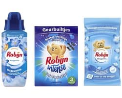 Robijn Morgenfris Pakket - Wasparfum / Geurbuiltjes / Droogtrommeldoekjes