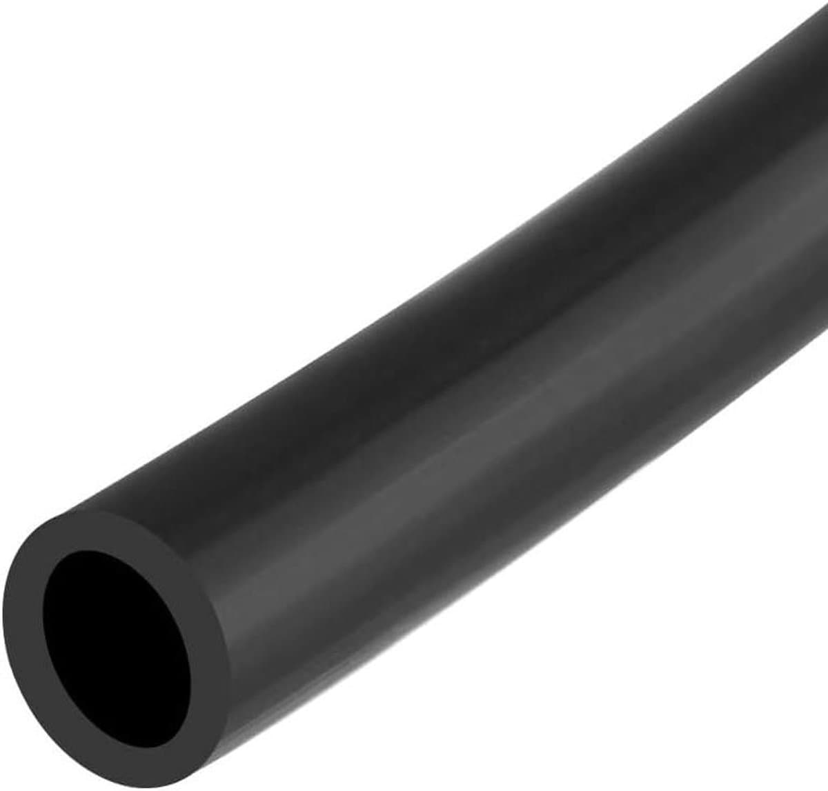Rubberen slang voor irrigatie en tuinwater, 5 mm x 8 mm x 1 m, zwart, flexibele buis. — afbeelding 1