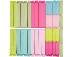 Ibenzoa® Set van 40 kleurrijke herbruikbare sluitclips voor zakken en snacks